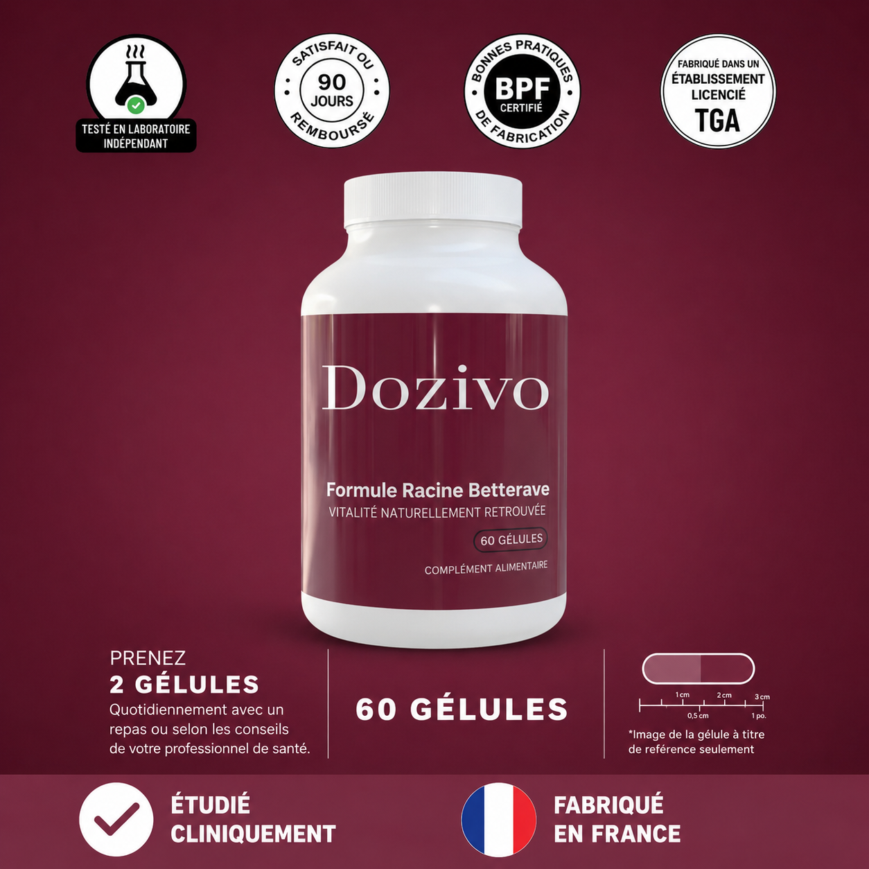 GÉLULES DE BETTERAVE BIO