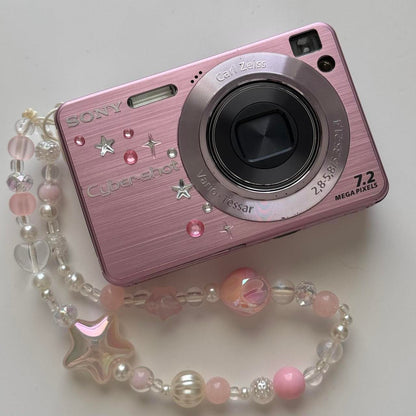 Used Sony Cybershot W120 Digital Camera 🍥🎀 Pastel Pink Digicam