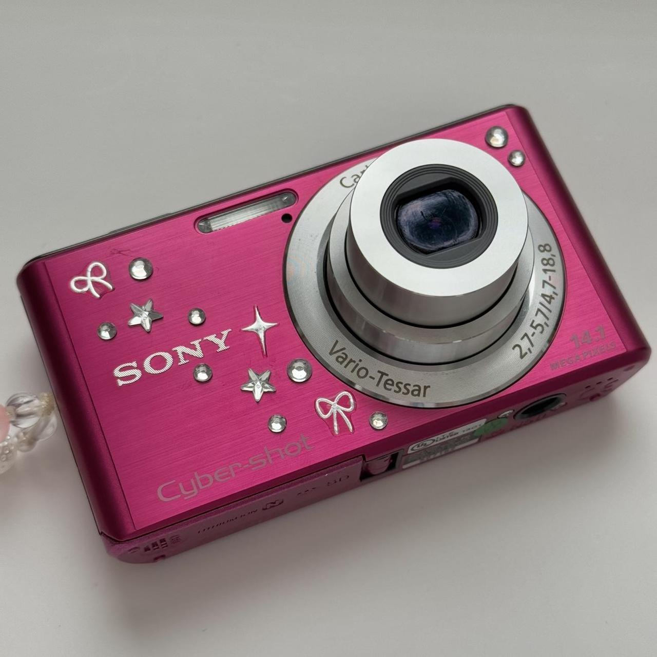 Used Sony CyberShot W530 🎀 ⊹˚💕 Hot Pink Digital Camera Bundle