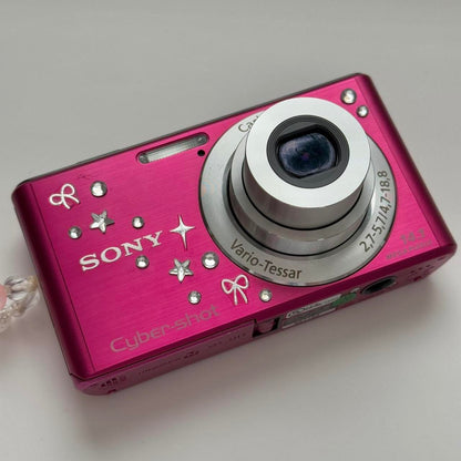 Used Sony CyberShot W530 🎀 ⊹˚💕 Hot Pink Digital Camera Bundle