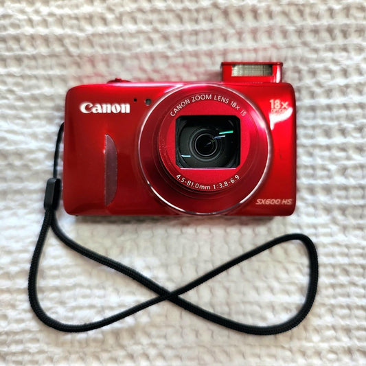Used Red Canon sx600 hs Digital Camera